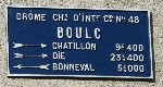 Boulc plaque de cocher