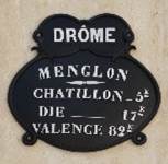 Menglon plaque communale