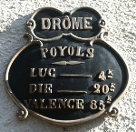 Poyols plaque communale